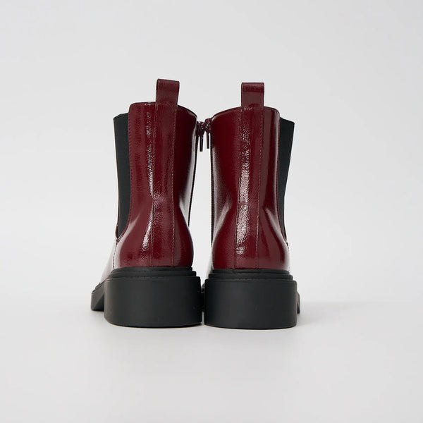 LIFE & SOLE (LN) "Finn" ankle boots - Cherry! 7-8