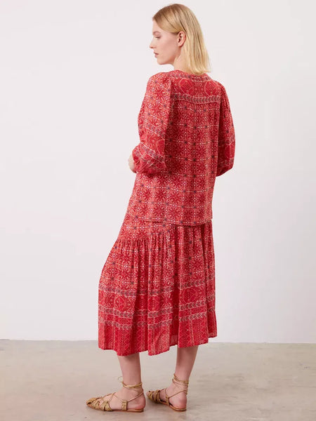 GERARD DAREL Paris - Silky viscose billow sleeve blouse! 12