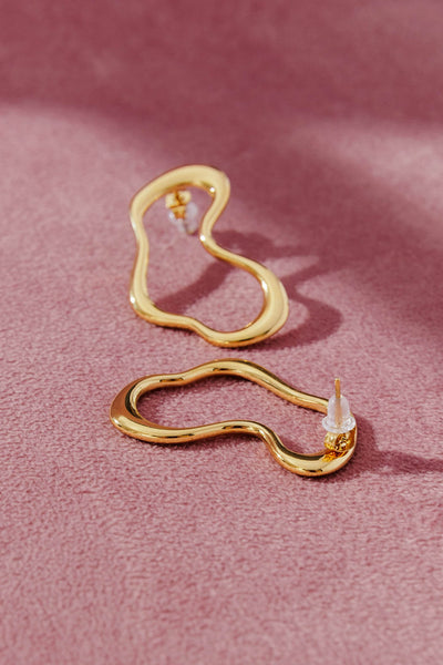 MOTTO (LN) Gold wave earrings!