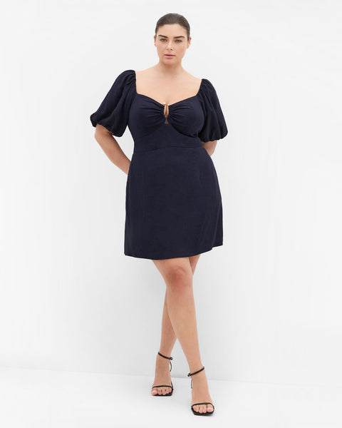 CITY CHIC - Mani balloon sleeve mini dress! 16-18