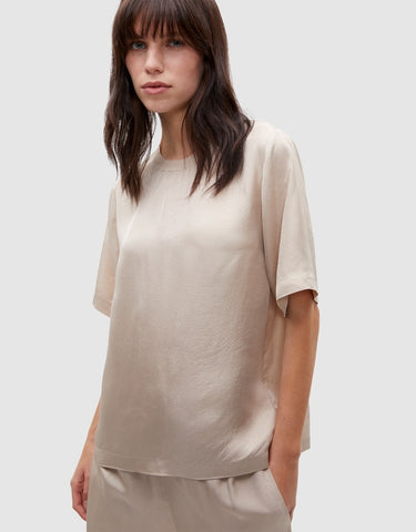 SEED - Textured satin tee - Cool sand! 14