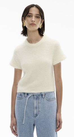 WITCHERY - Soft alpaca blend fluffy knit tee! 16