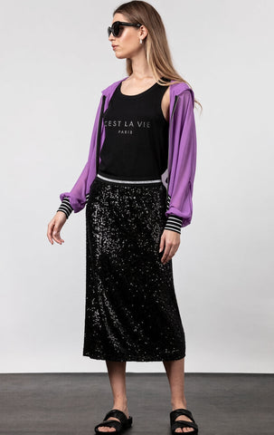 REPERTOIRE "Luna" sequin midi skirt! 14