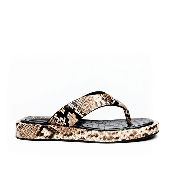 HAEL & JAX "Dignified" neutral snake sandals! 40