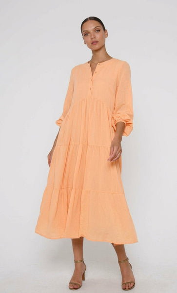 BLAK LUXE - Harlowe tiered cotton voile midi dress! 14