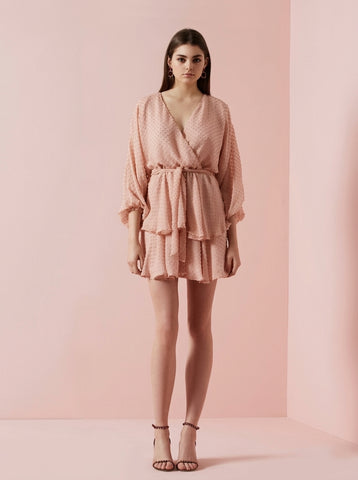 RUBY "Lina" tufted silk mini dress! 10-12