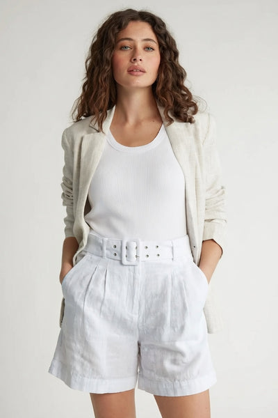 MAX - Belted tailored linen short! 10