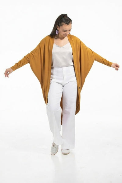 KILT - Merino mason cocoon cardi - Ochre! 8-16