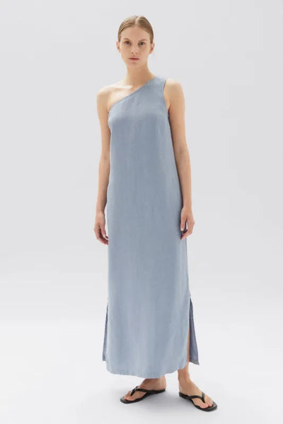 ASSEMBLY LABEL (BN) "Bonnie" Glacial French linen dress! 16