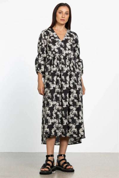 REPERTOIRE (NZ) Floral midi dress with pockets! 10-12