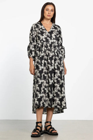 REPERTOIRE (NZ) Floral midi dress with pockets! 10-12