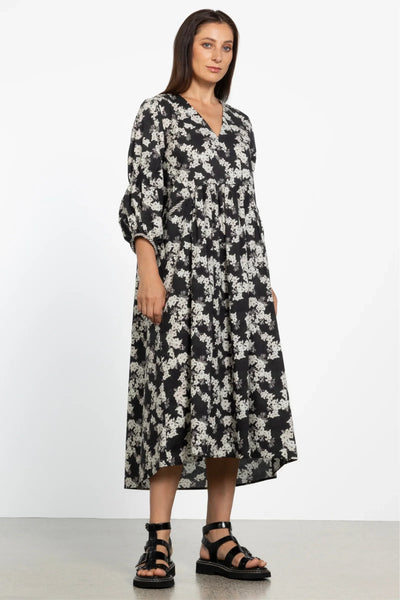 REPERTOIRE (NZ) Floral midi dress with pockets! 10-12