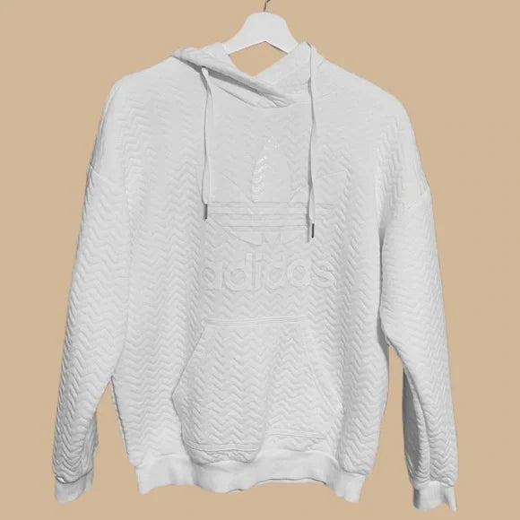 ADIDAS (LN) "Trefoil" quilted hoodie! 12