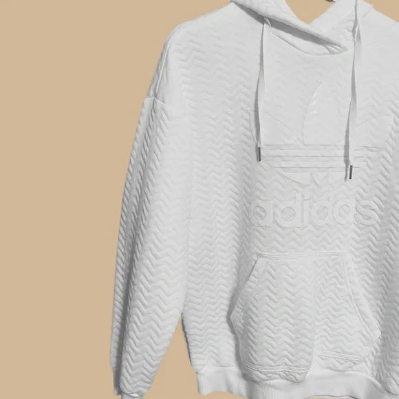 ADIDAS (LN) "Trefoil" quilted hoodie! 12