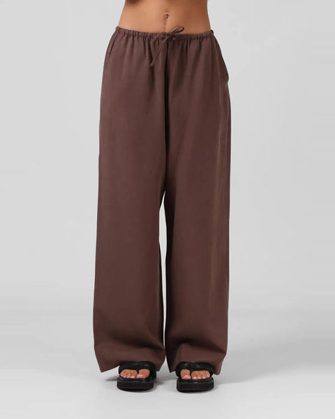 RPM - Wide leg tencel + linen Norma pant - Chocolate! 12