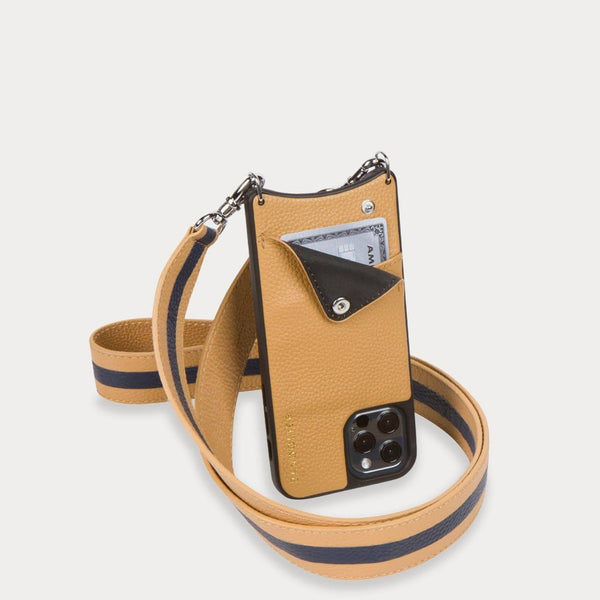 BANDOLIER (LN) iPhone 11 leather case with strap!