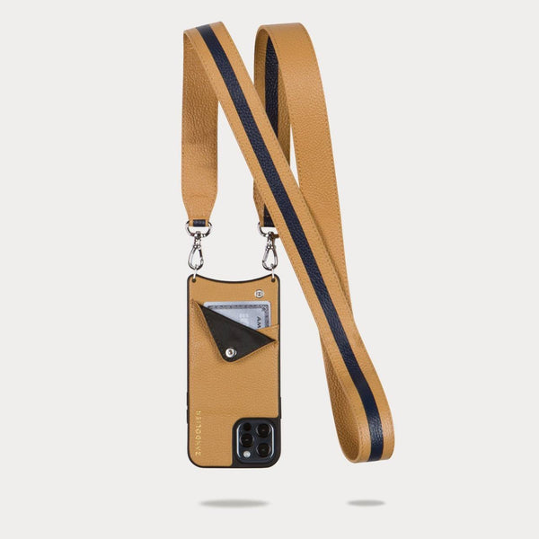 BANDOLIER (LN) iPhone 11 leather case with strap!