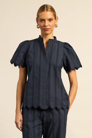 ZOE KRATZMANN (LN) Broiderie Pier top - Midnight! 16