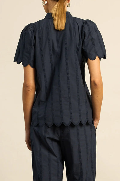 ZOE KRATZMANN (LN) Broiderie Pier top - Midnight! 16