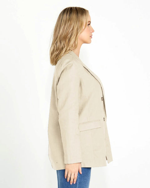 SASS - Linen blend Pippa blazer - Oat! 18