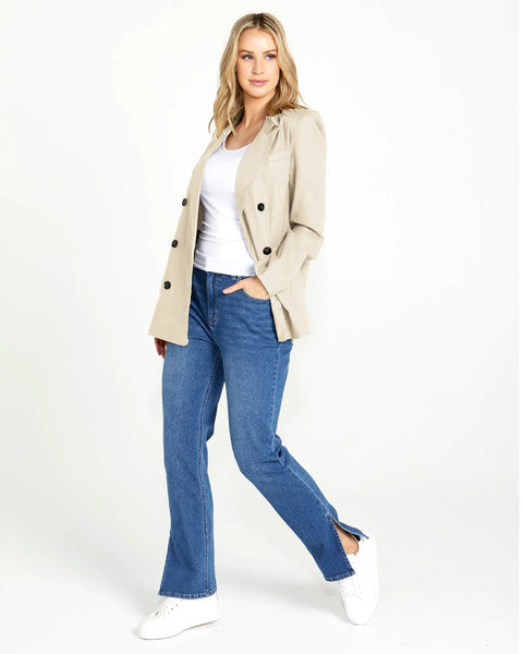 SASS - Linen blend Pippa blazer - Oat! 18