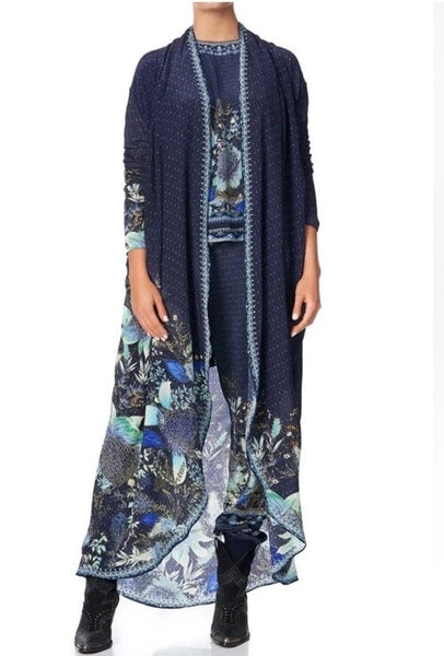 CAMILLA - Embellished silk + wool blend duster! 10-14