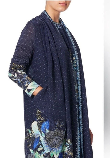 CAMILLA - Embellished silk + wool blend duster! 10-14