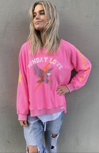 HAMMILL & CO "Sunday love" Eagle print jumper! 12-14