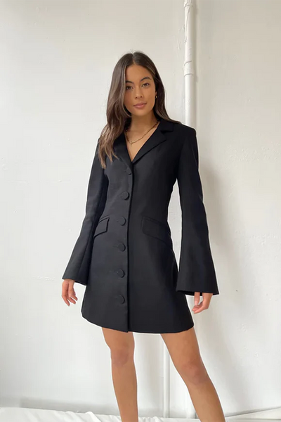 CAITLIN CRISP (NZ) Heavy linen Valentine blazer dress! 12