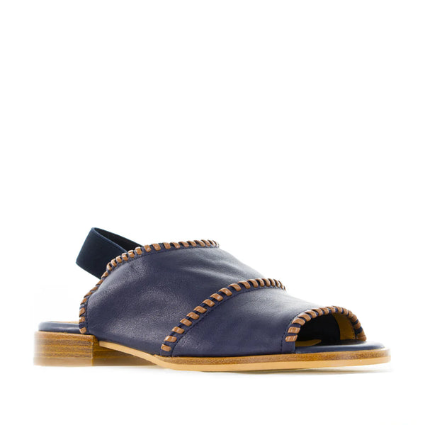 BRESLEY (LN) "Serenade" leather sandals! 40 Navy