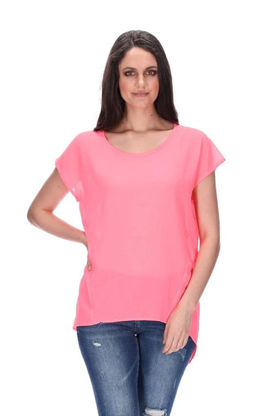 PRETTY BASIC "Promise" tee - Fluro pink! 10