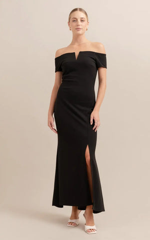 PAGANI (BN) Textured scuba off the shoulder gown! 16