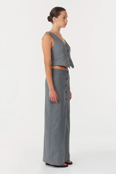 THIRD FORM (LN) Wool blend tailored maxi skirt - Smoke! 14