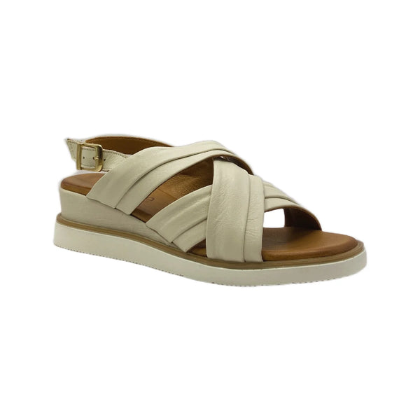 RILASSARE (LN) Treble leather sandals - Cream! 40
