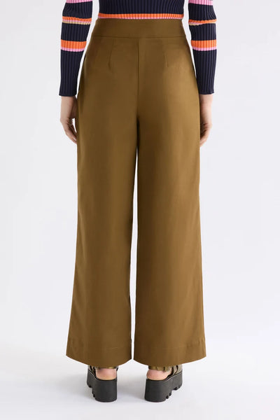 ELK - Ellem cotton lyocell pleat pant - Olive! 12