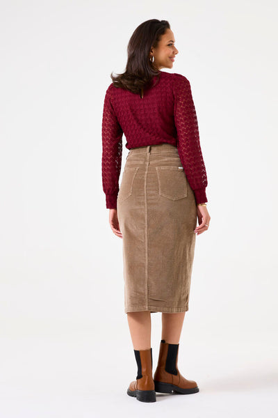 GARCIA (BN) "Matilda" lace blouse - Cabernet! 16