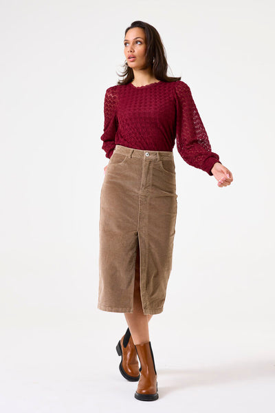 GARCIA (BN) "Matilda" lace blouse - Cabernet! 16