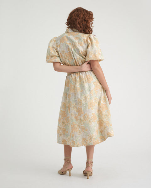 WITCHERY - Vintage floral puff sleeve shirt dress! 8-10