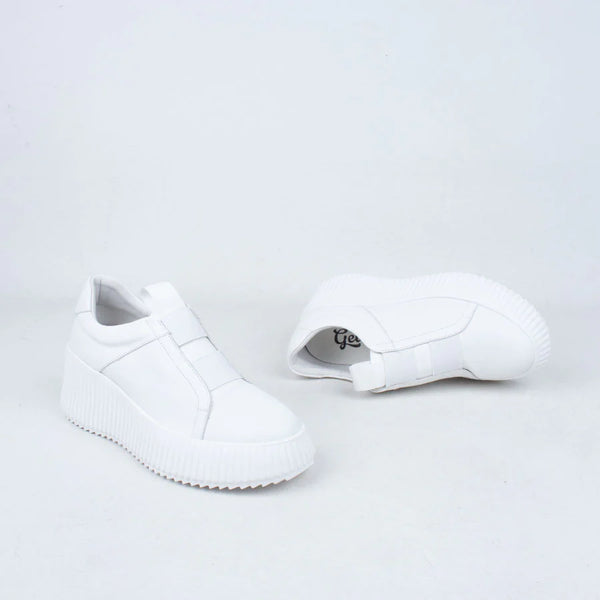 GELATO (LN) "Ferry" leather platform sneakers! 40