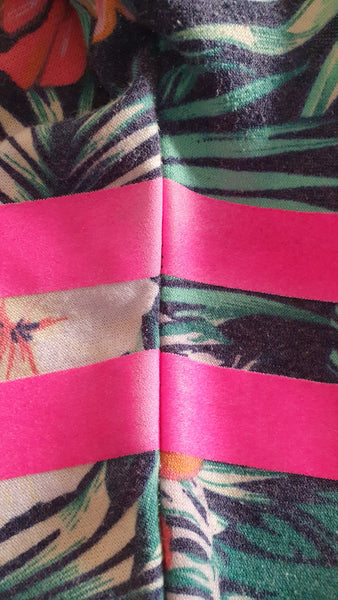 HAMMILL + CO "Aloha" heart + tropical jumper! 10-12