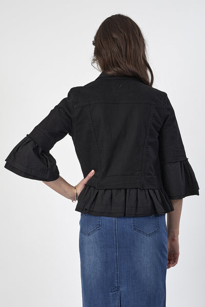 VASSALLI - Frill trim denim jacket! 16