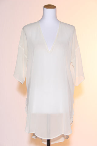 STAPLE + CLOTH (NZ) Cream chiffon tunic! 10