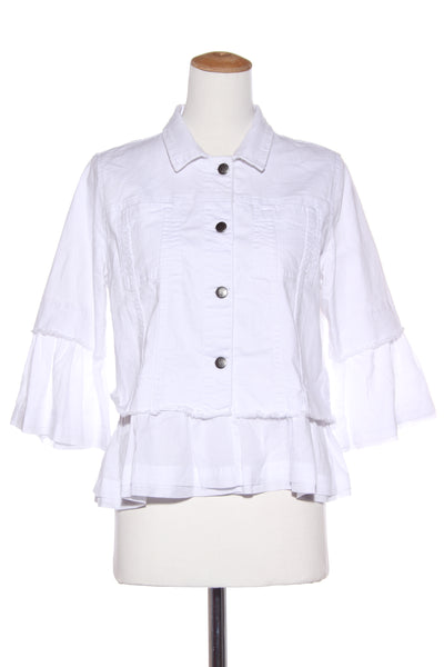 VASSALLI - Frill trim denim jacket! 16