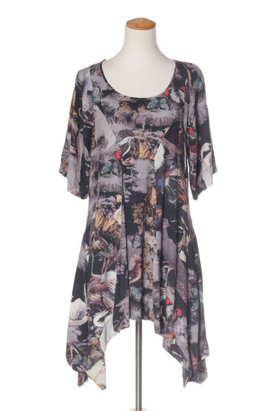 TRELISE COOPER "Birdy Call" tunic dress! 12 - recycle style - 2