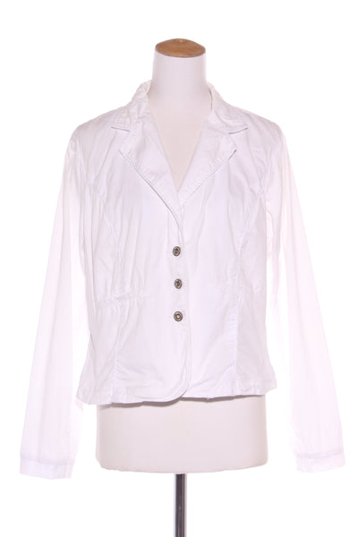 LOOBIE'S STORY - White cotton stretch jacket! 16