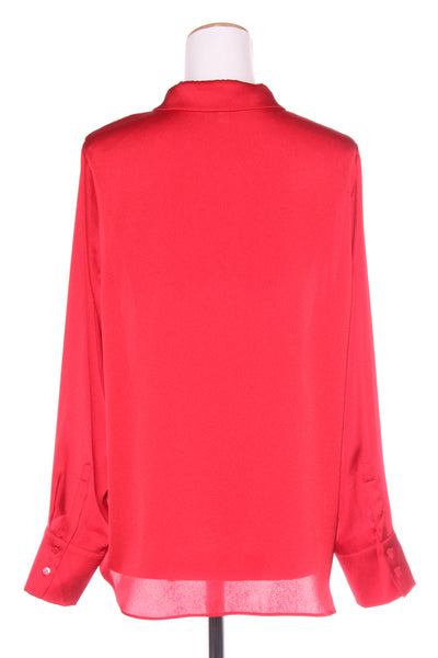 FOREVER NEW - Eva satin shirt - Red! 16