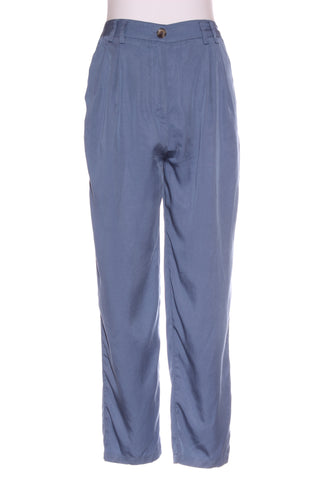GLASSONS - Steel blue pleat waist lyocell pant! 8