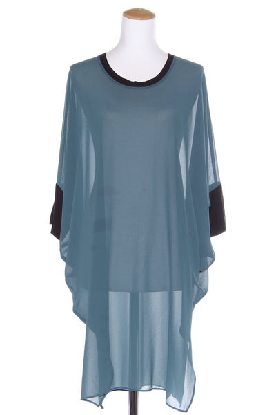 BITTERMOON (NZ) Teal chiffon over tunic! 12