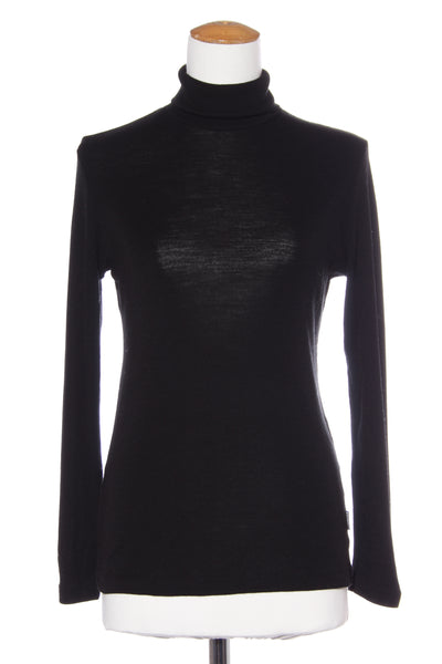 BAYROAD MERINOS (NZ) Black merino polo-neck! 12