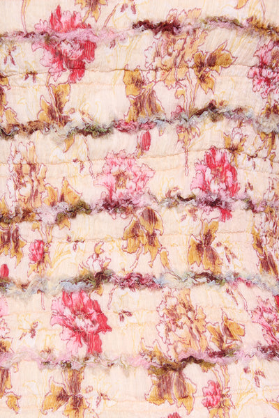 RENE DERHY - Pretty vintage floral shirred top! 10